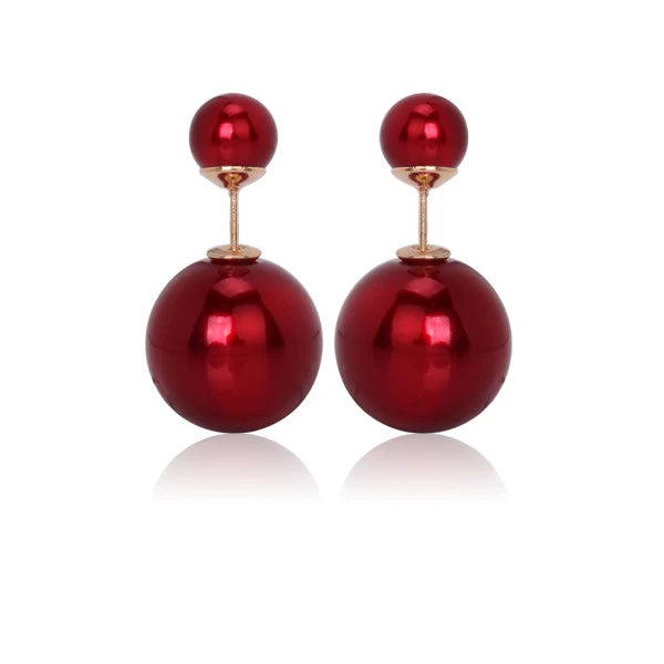 Dior Mise en Dior Tribal Cherry Red Studs