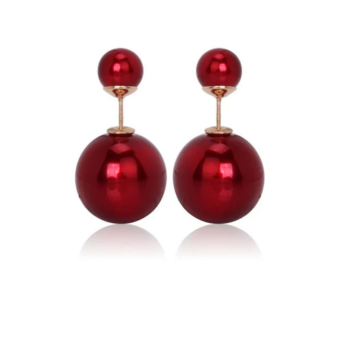 Dior Mise en Dior Tribal Cherry Red Studs