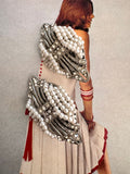 Vintage Art Deco Pearl Pavé Clip On Earrings