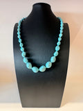 Vintage Turquoise Howlite Beaded Statement Necklace