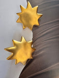 Vintage Christian Lacroix Sunburst Clip-On Earrings