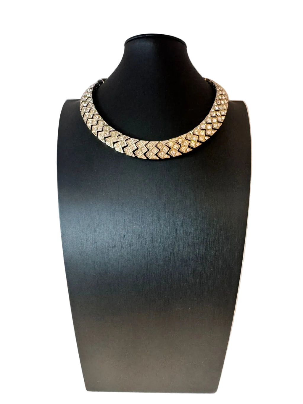 Vintage Art Deco Crystal Collar Necklace