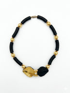 Vintage Mixed-Media Bow Collar Necklace