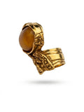 Vintage Yves Saint Laurent Amber Cabochon Statement Ring