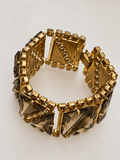 Vintage Art Deco Crystal Geometric Bracelet