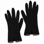 Vintage 1960s Black Lace Evening Gloves