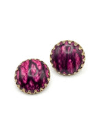 Vintage Textured Resin Earrings