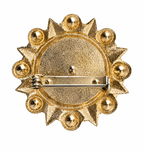 Vintage Byzantine Sunburst Crystal Brooch
