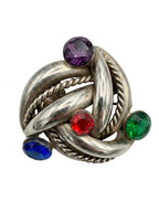 Vintage Sculptural Dome Statement Brooch
