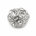 Vintage Agatha Crystal Dome Statement Ring