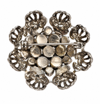 Vintage Aurora Borealis Faux Pearl Dome Brooch