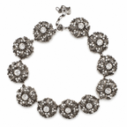 Vintage Rhinestone Statement Floral Parure Set