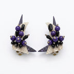 Vintage Geometric Retro Cluster Statement Earrings