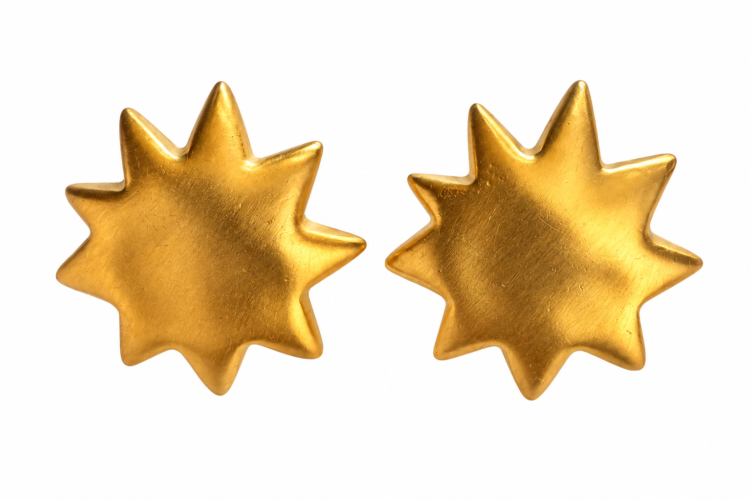 Vintage Christian Lacroix Sunburst Clip-On Earrings