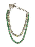 Chanel Signed Layered Clover Charm Necklace
