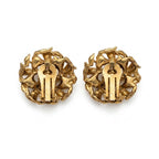 Vintage Faux Pearl & Rhinestone Statement Clip-On Earrings