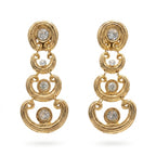 Vintage Cascading Rhinestone Drop Earrings