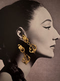 Vintage Nautical Anchor Drop Earrings