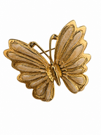 Vintage Gold Plated Butterfly Brooch
