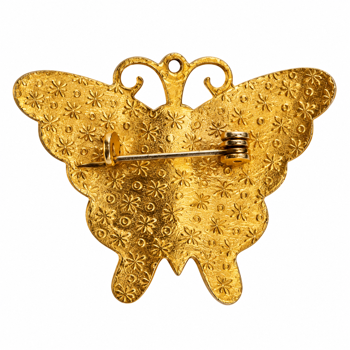 Vintage Cloisonné Butterfly Enamel Brooch