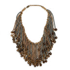 Vintage Bohemian Fringe Chain Statement Necklace
