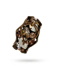 Vintage Brutalist Crystal Cocktail Statement Ring