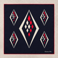Vintage Christian Dior Harlequin Geometric Silk