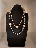 Vintage Classic Faux Pearl Long Necklace