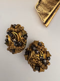 Gilded Baroque Revival Clip-On Earrings