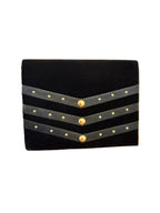 Vintage Velvet Studded Envelope Clutch
