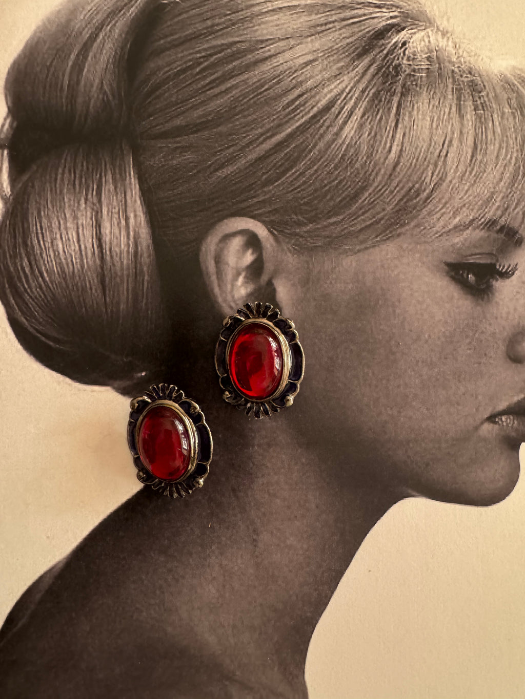 Vintage Victorian Revival Statement Earrings