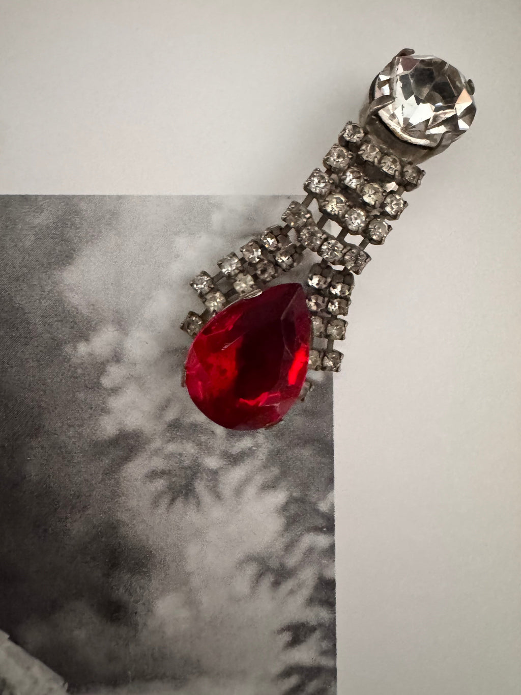 Vintage Dramatic Crystal Drop Statement Earrings