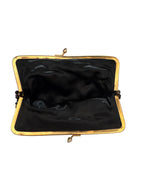 Vintage Black Beaded Evening Clutch Bag