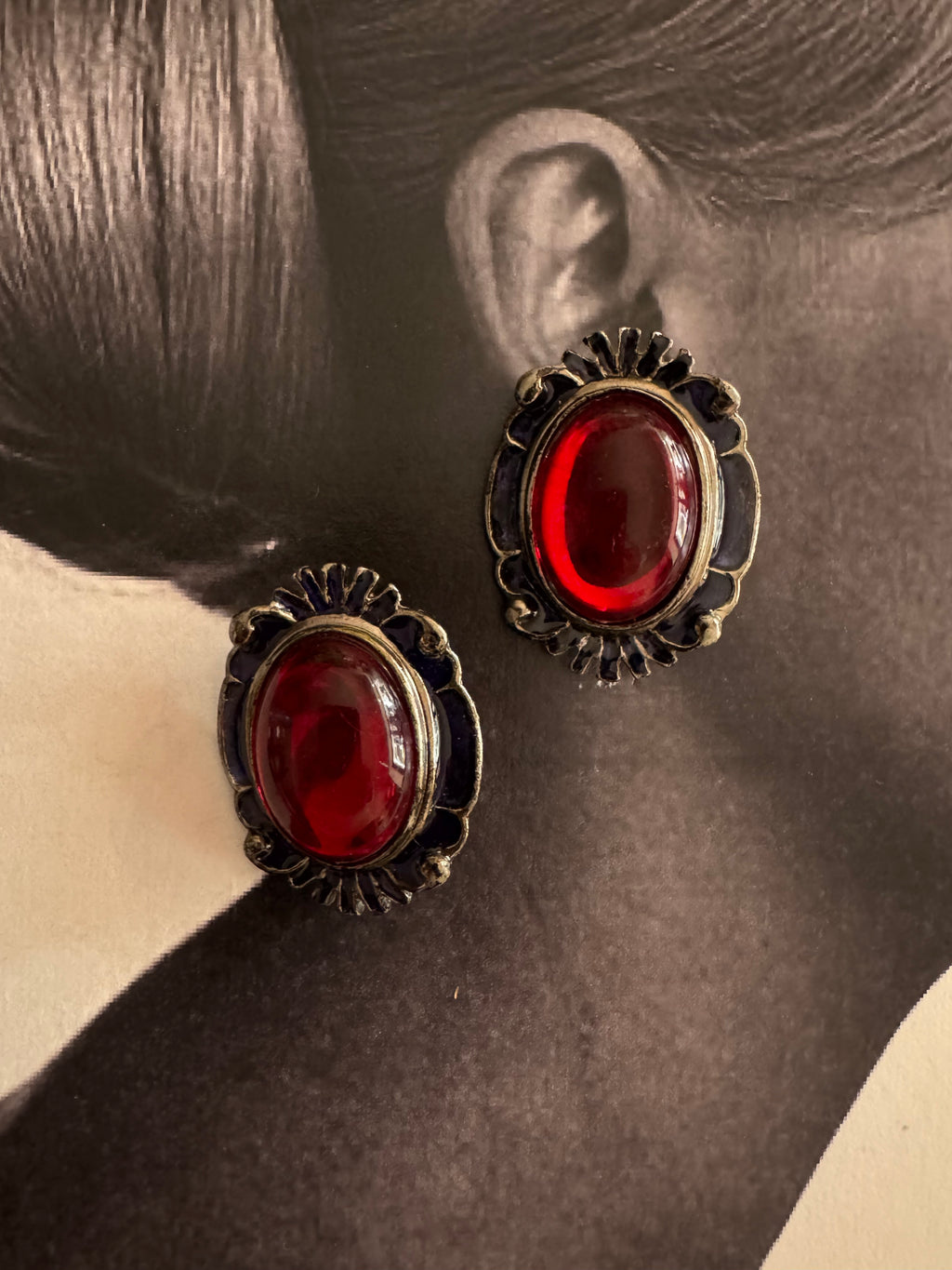 Vintage Victorian Revival Statement Earrings