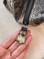 Salvatore Ferragamo Large Python Snakeskin Patchwork Satchel