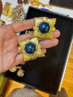 Vintage Starburst Clip-On Earrings