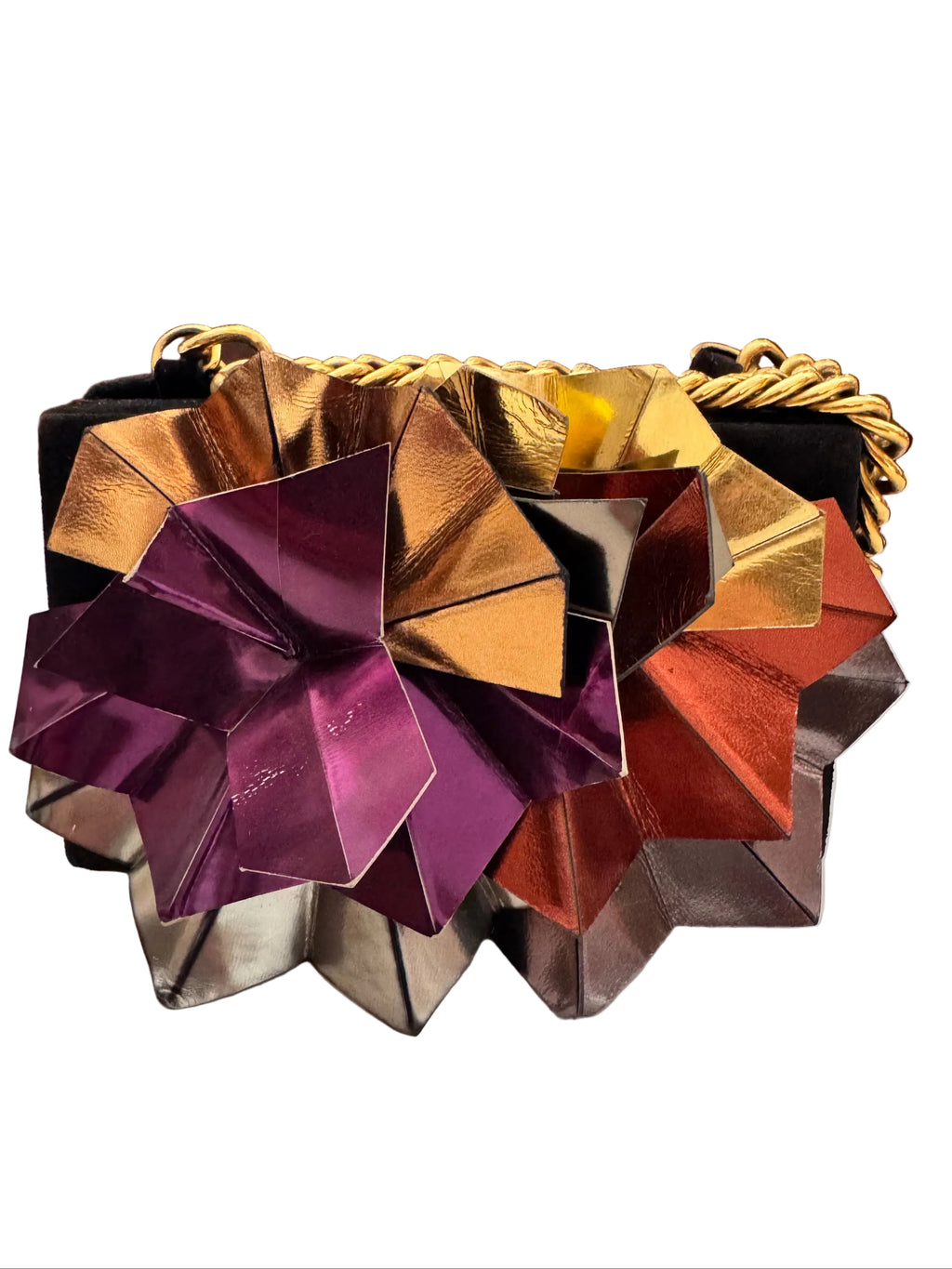Vintage 1990s Diego Dolcini Velvet Box Bag