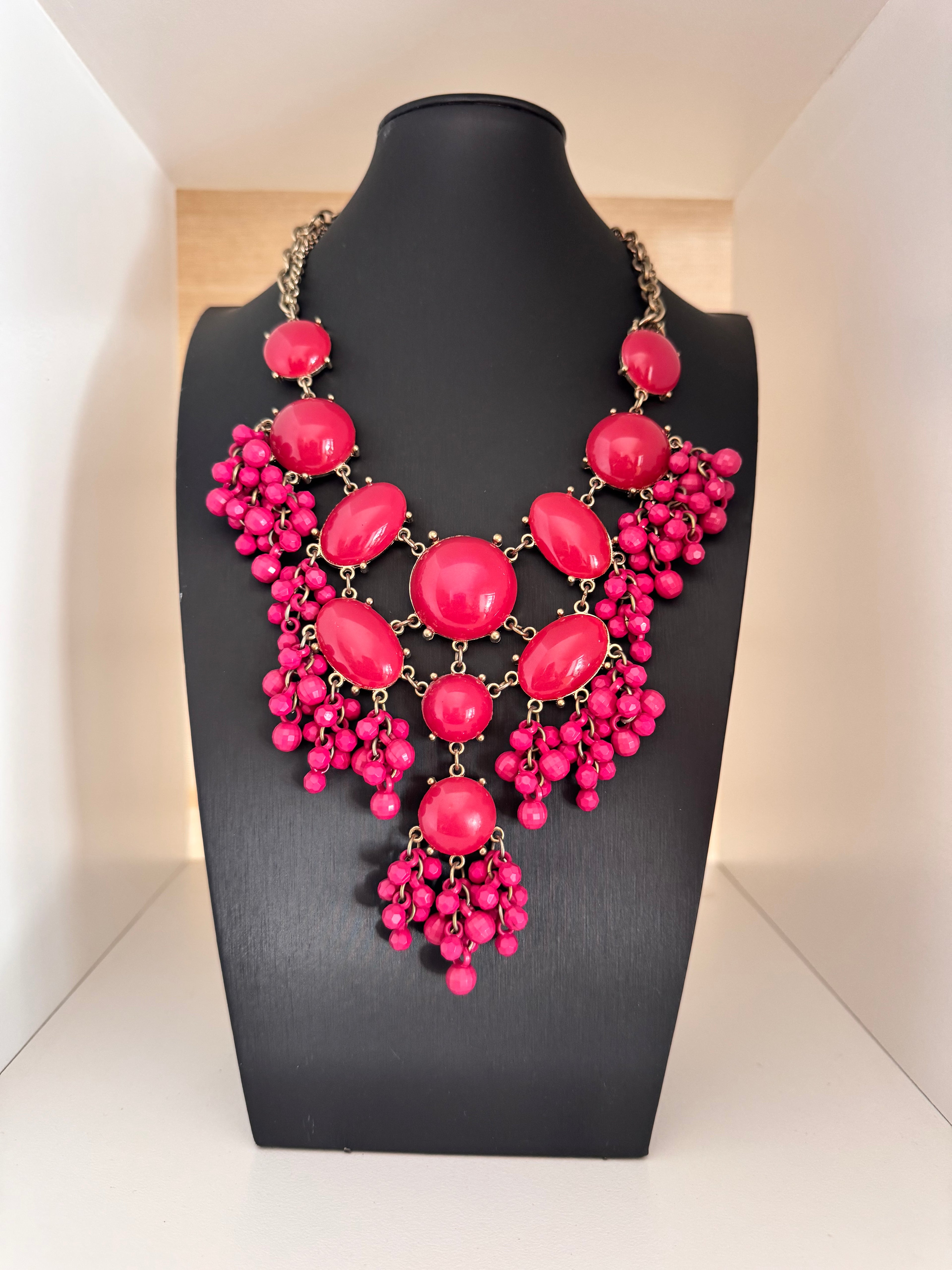 Vintage 1980s Red Statement Necklace