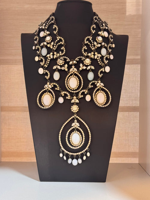 Butler & Wilson Ornate Victorian Revival Statement Necklace