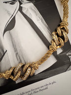 Vintage Christian Dior Sculptural Link Necklace