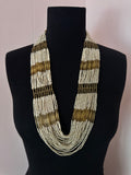 Vintage Multi-Strand Beaded Statement Necklace