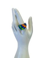 Vintage Multicolor Resin Ring