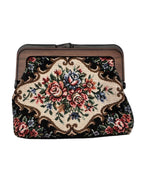 Vintage Floral Tapestry Mini Clutch Purse