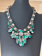 Shourouk Sequin and Crystal Statement Necklace
