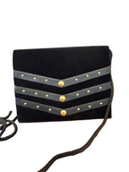 Vintage Velvet Studded Envelope Clutch