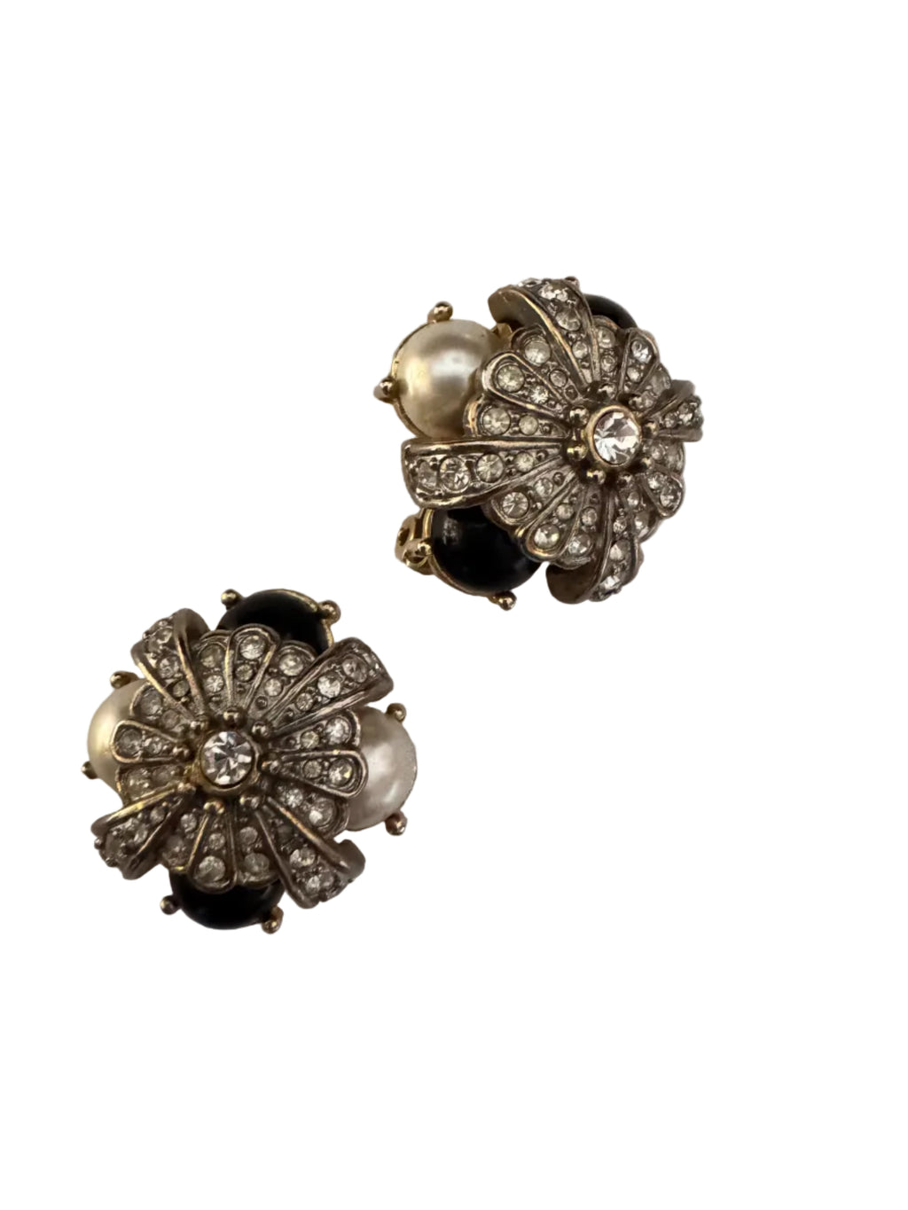 Vintage Baroque Revival Shell Motif Earrings