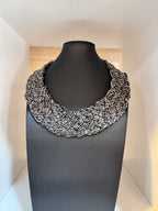 Vintage Beaded Collar Statement Necklace