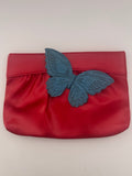 Vintage 1960s Upcycled Butterfly Clutch Handbag