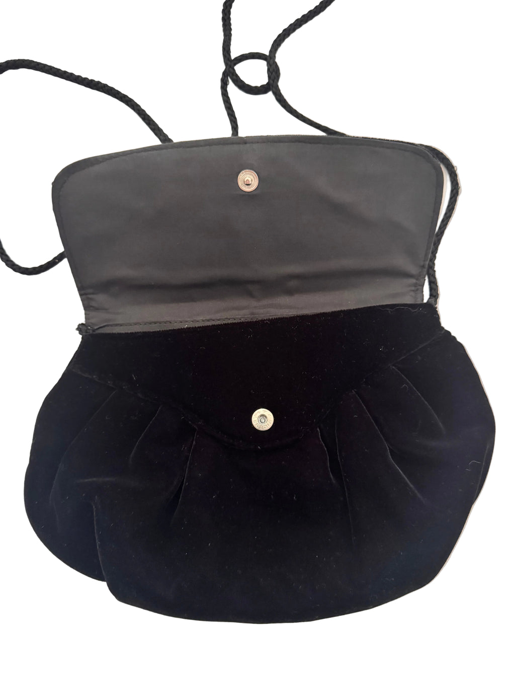 Vintage Velvet Bow Evening Clutch Bag