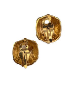 Vintage Ribbed Domed Statement Clips